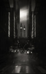 Nocturnal Cityscape Poster och Canvastavla