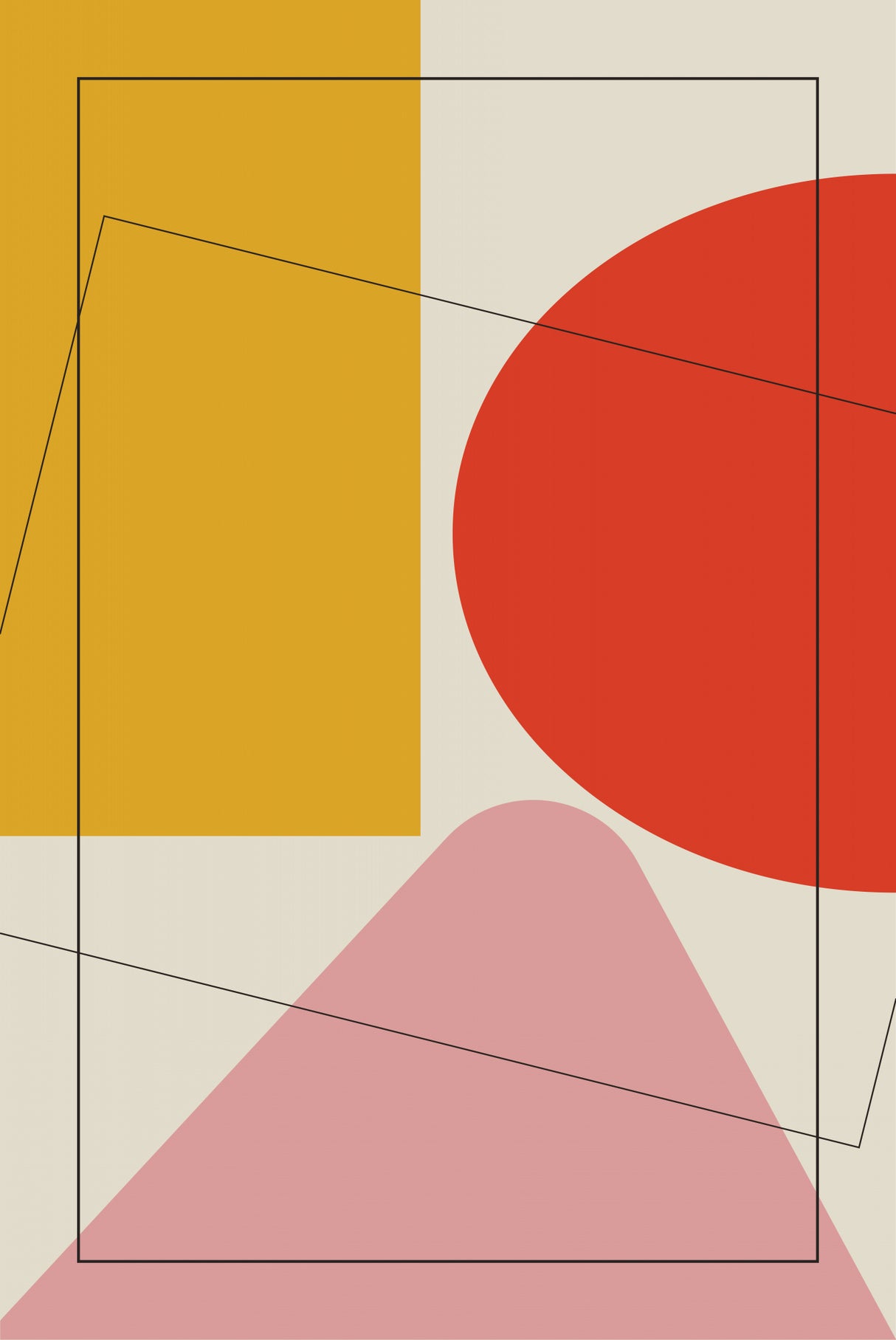 Four Triangles Poster och Canvastavla