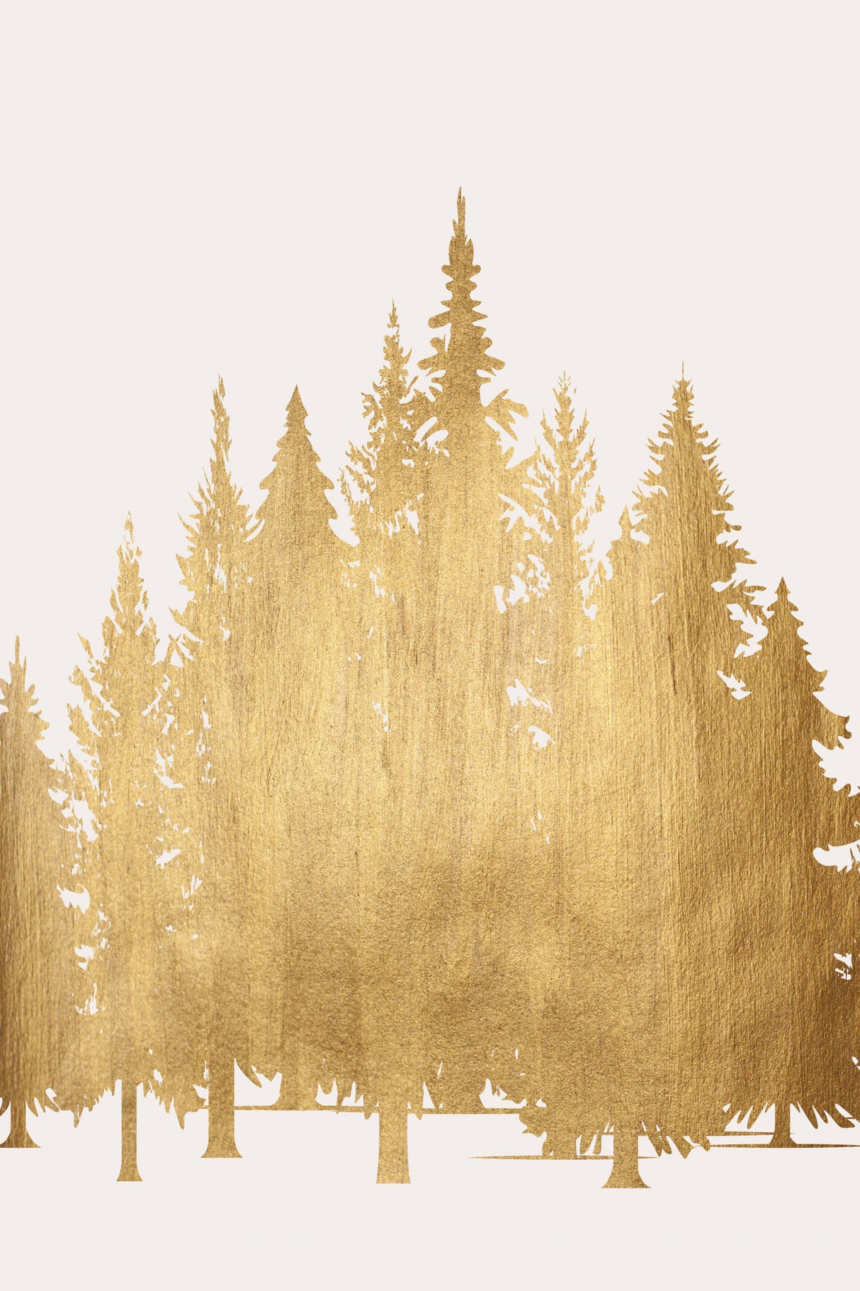 Tannenwald (gold) Poster och Canvastavla