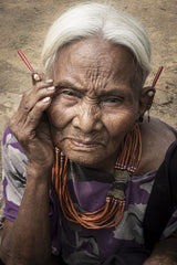 In a village in Mon District, Nagaland Poster och Canvastavla