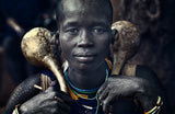 Surma tribe woman - Ethiopia Poster och Canvastavla