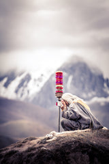 Tibet ascetic monk《苍发行者》 Poster och Canvastavla