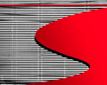 Red swoosh. Poster och Canvastavla
