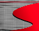 Red swoosh. Poster och Canvastavla
