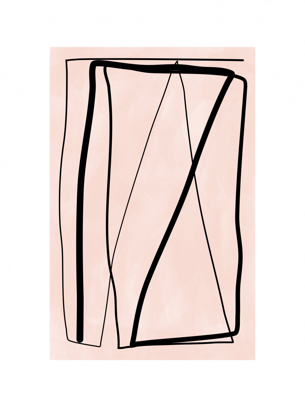 3x4 Aspectratiosoftpink10 Poster och Canvastavla