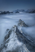 Jian Kou Great Wall in the clouds Poster och Canvastavla