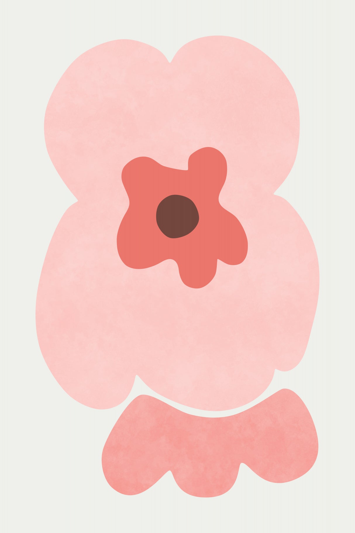 Pink Viola Flower Poster och Canvastavla