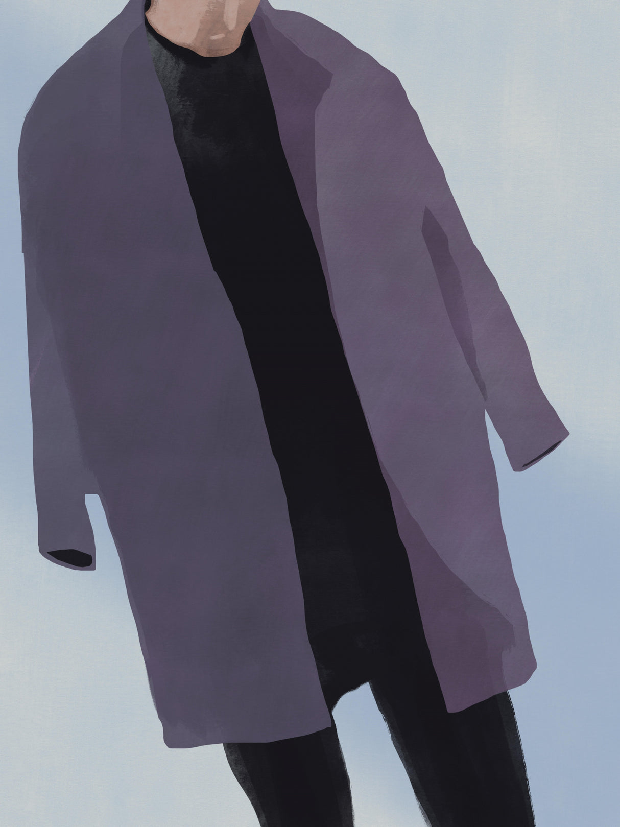 Purple Coat Poster och Canvastavla
