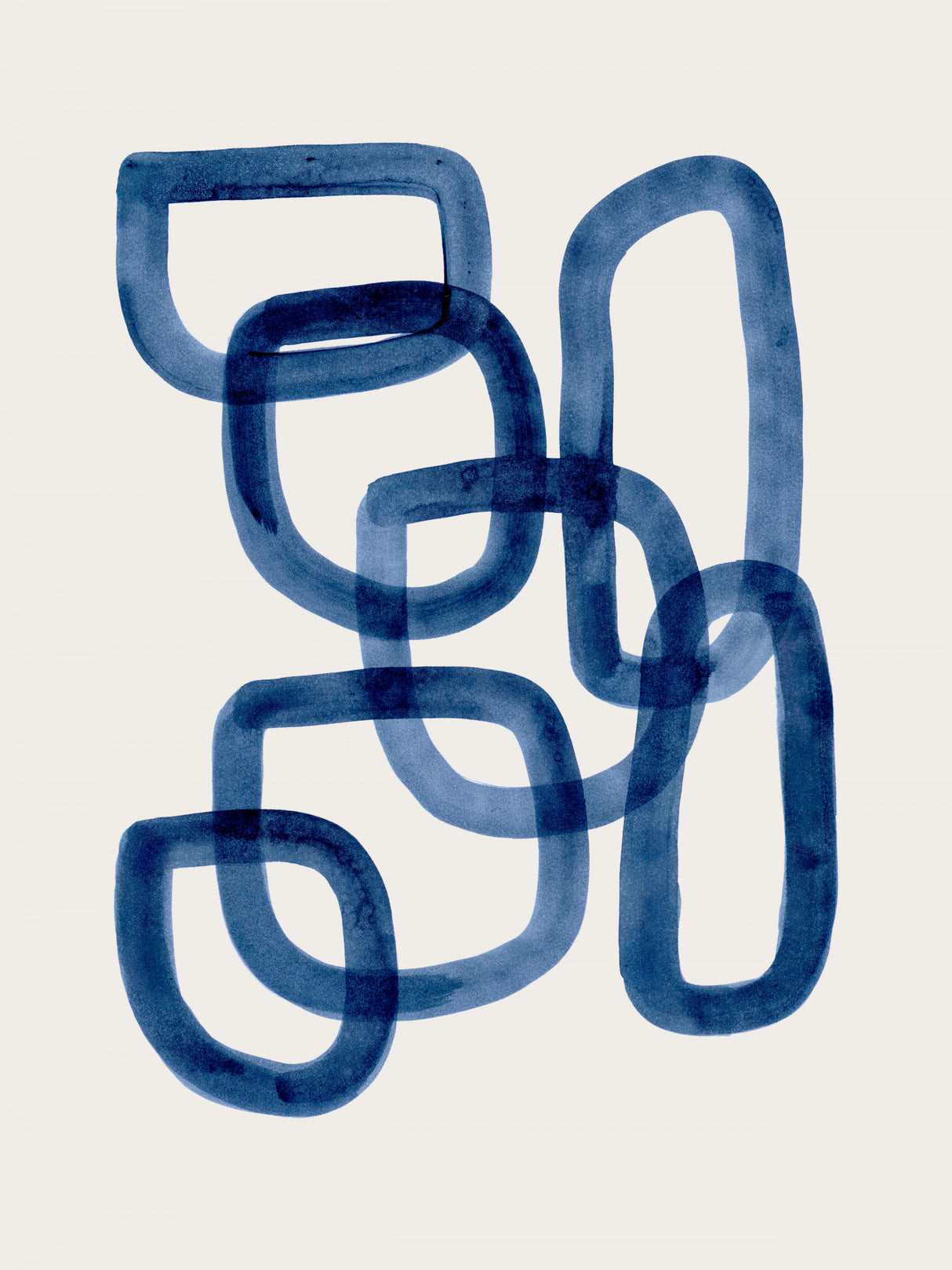 Navy Rings Poster och Canvastavla