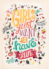 Girls Just Want to Have Fun Poster och Canvastavla