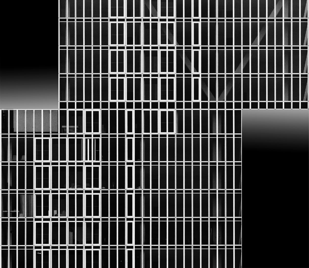 Staggered lines Poster och Canvastavla