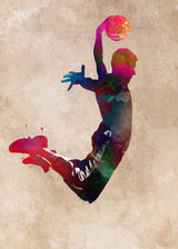 Basketball Sport Art 1 Poster och Canvastavla