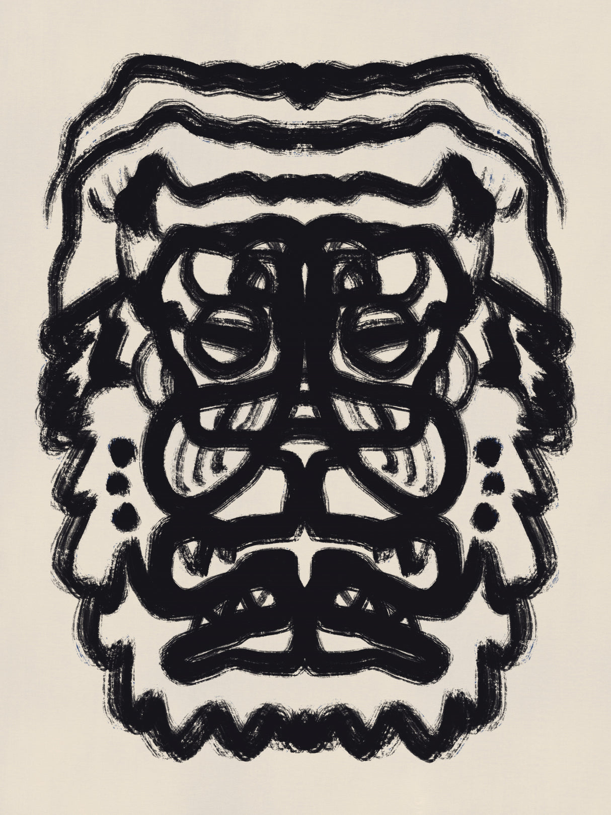 Tiger Totem Portrait Poster och Canvastavla