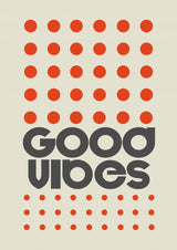 Good Vibes Orange Poster och Canvastavla
