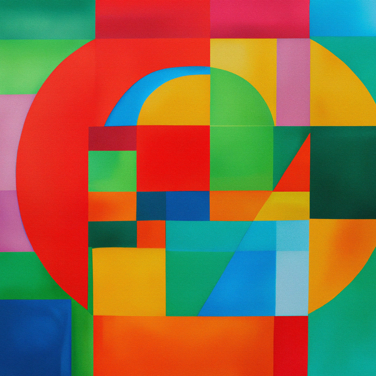 Modern Vibrant Painting No.3 Poster och Canvastavla
