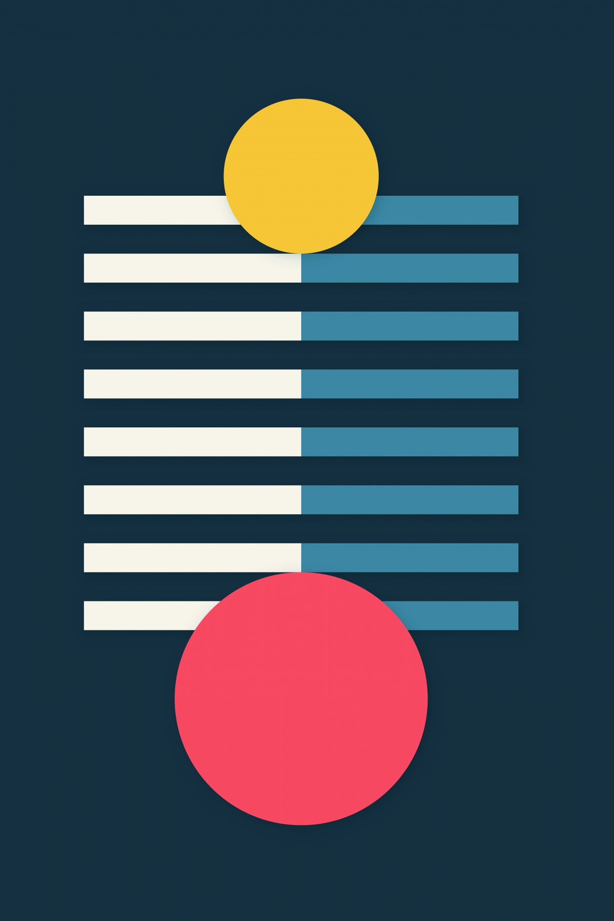 Bright Geometric Series #3 Poster och Canvastavla