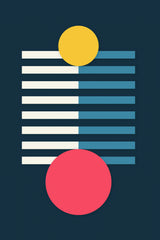 Bright Geometric Series #3 Poster och Canvastavla
