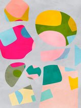 Minimal cutout colorful Poster och Canvastavla