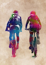 Cycling sport art 9 Poster och Canvastavla