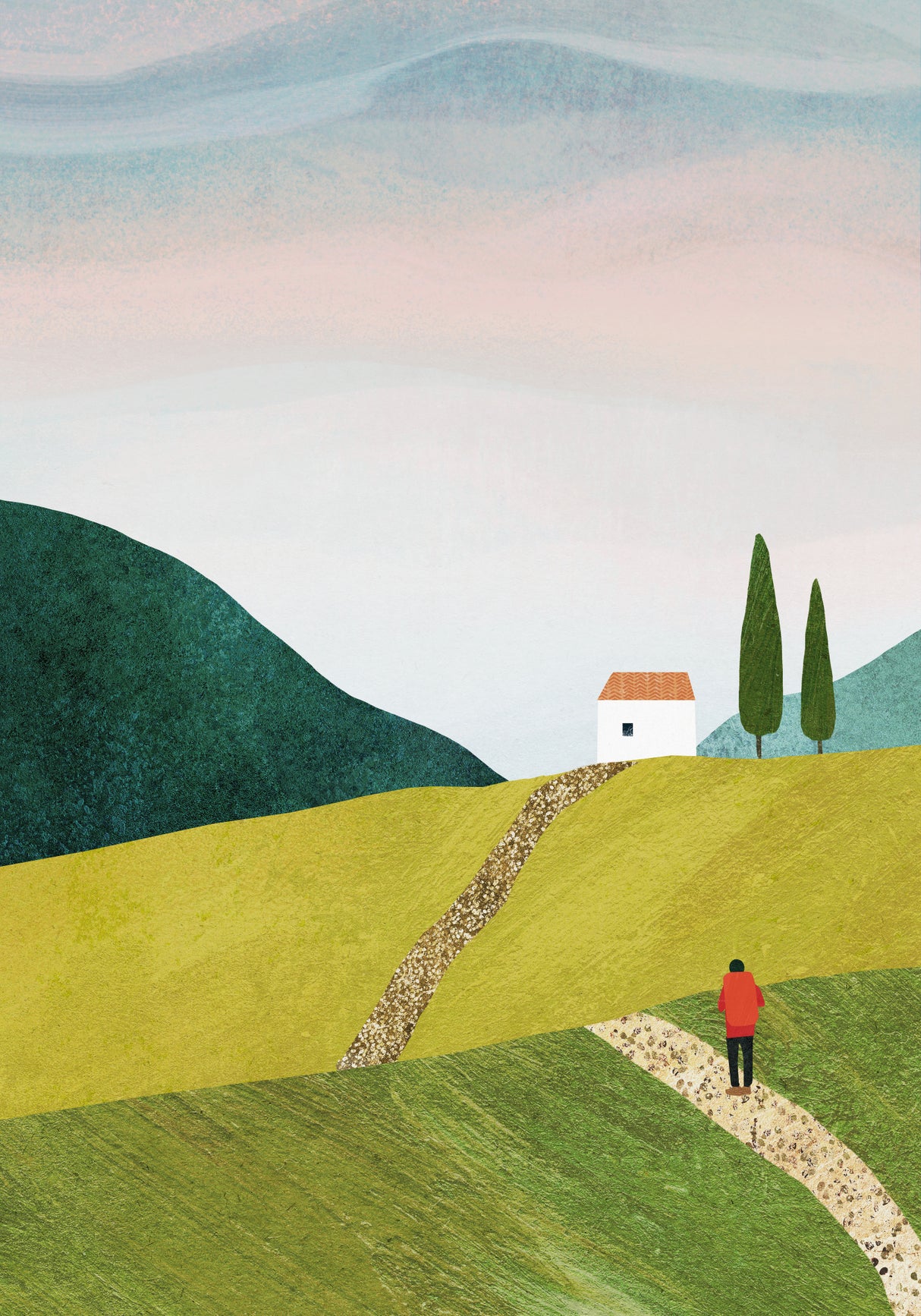 Walking Home Poster och Canvastavla