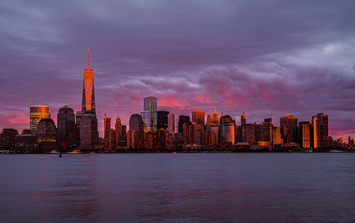 New York City Sunset Poster och Canvastavla