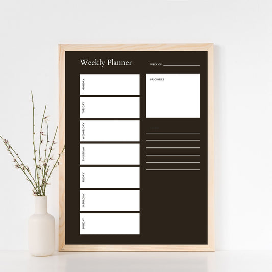 Weekly Family Planner Poster