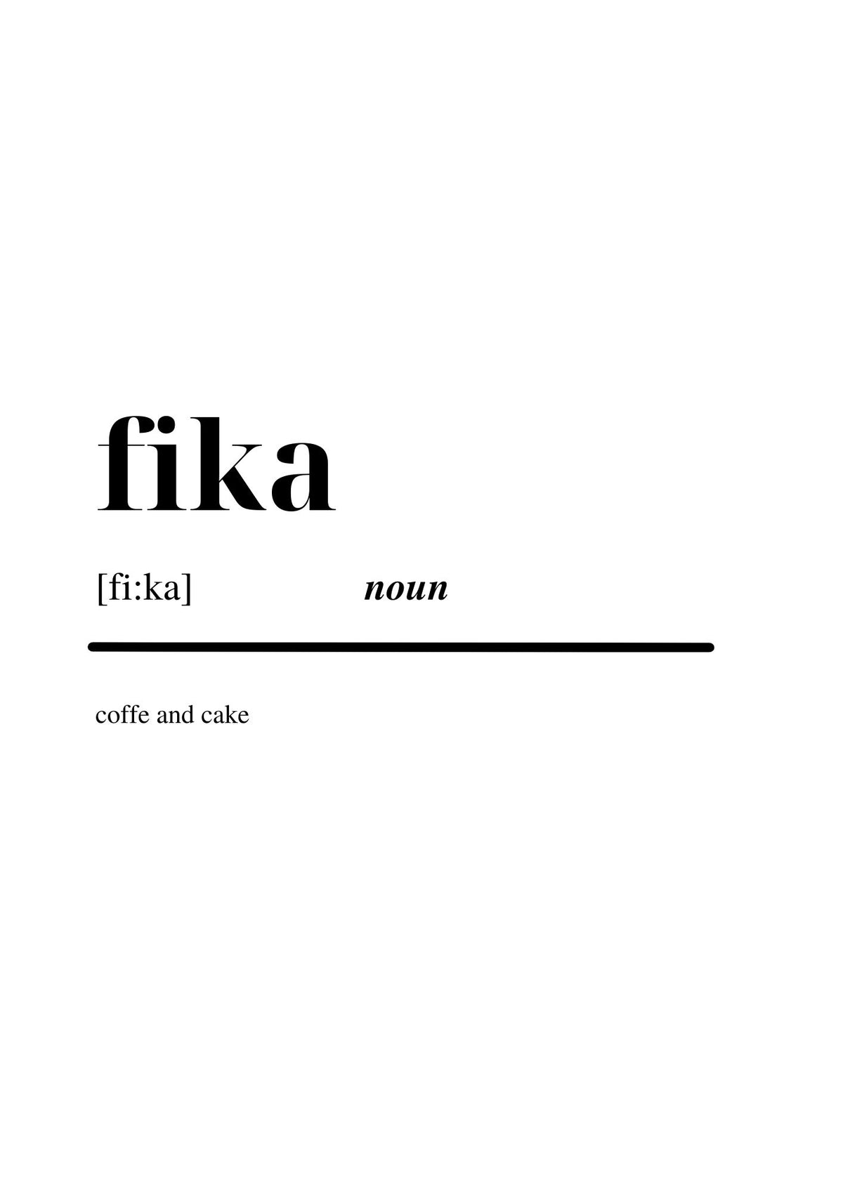 Fika Poster