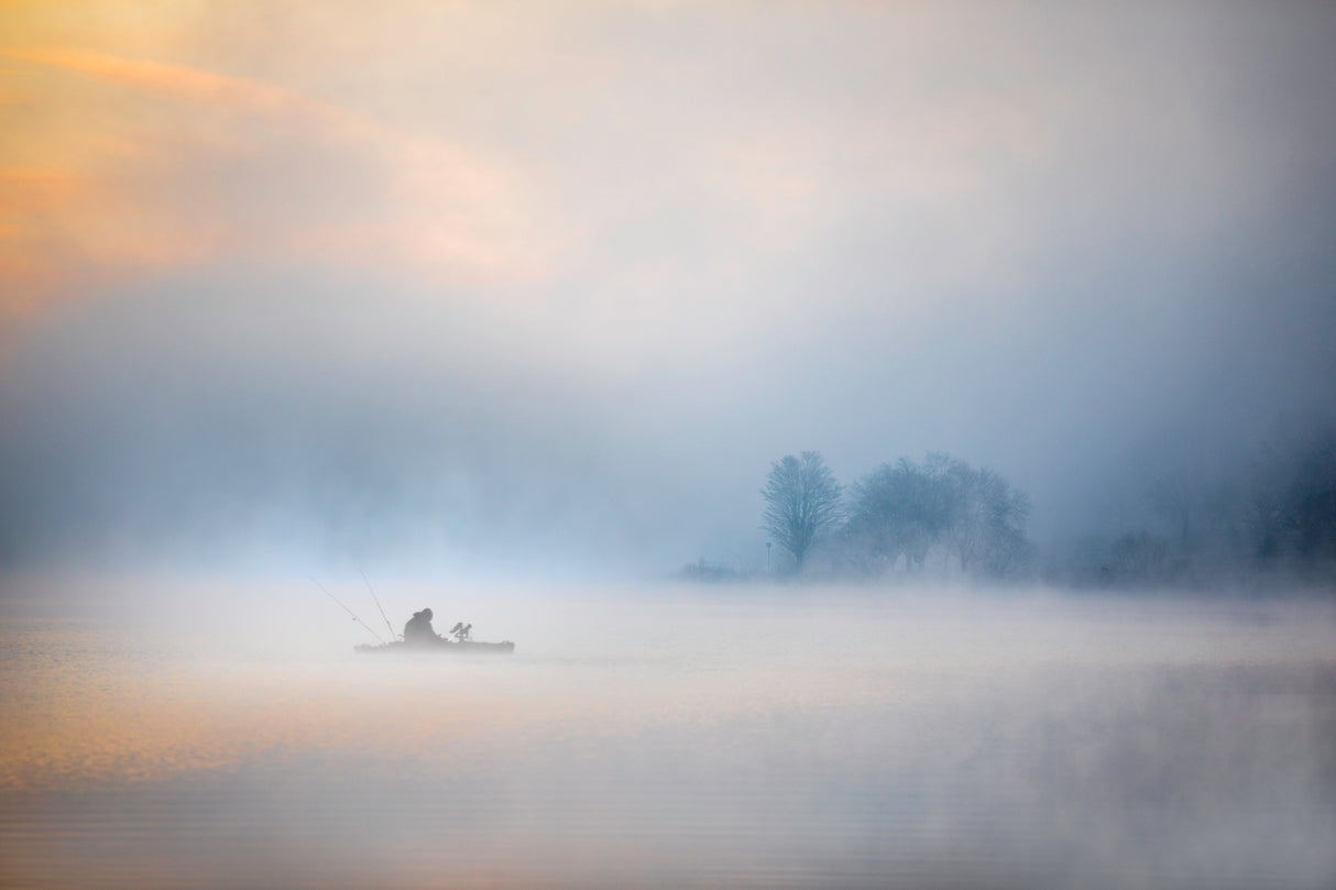 Foggy lake Poster och Canvastavla