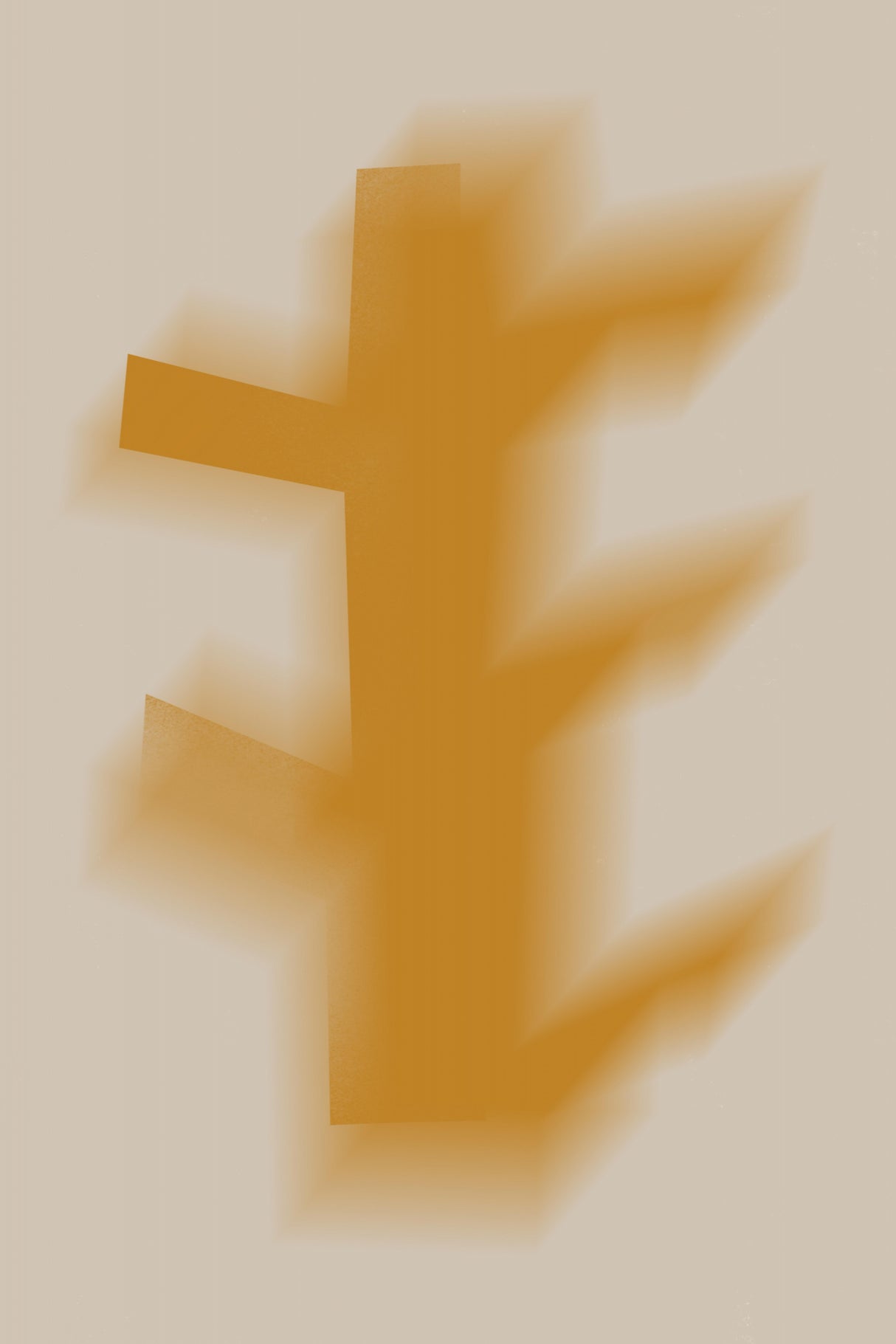 Yellow ochre arrangement Poster och Canvastavla