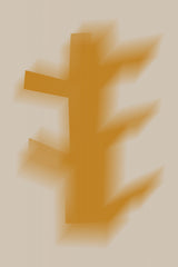 Yellow ochre arrangement Poster och Canvastavla