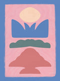 Pink Cut Out Poster och Canvastavla