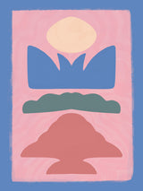 Pink Cut Out Poster och Canvastavla