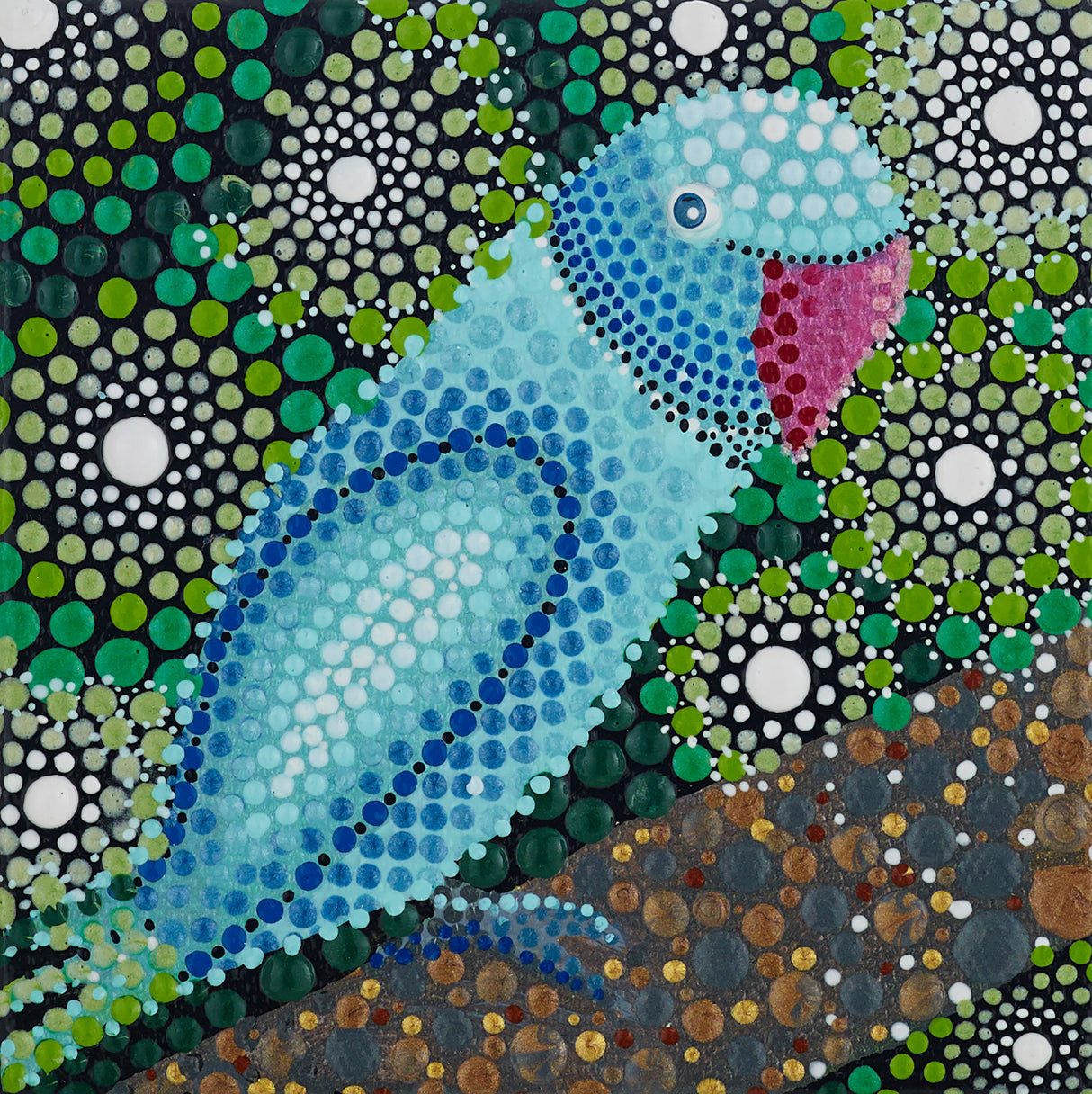 Jungle Parrot Poster och Canvastavla