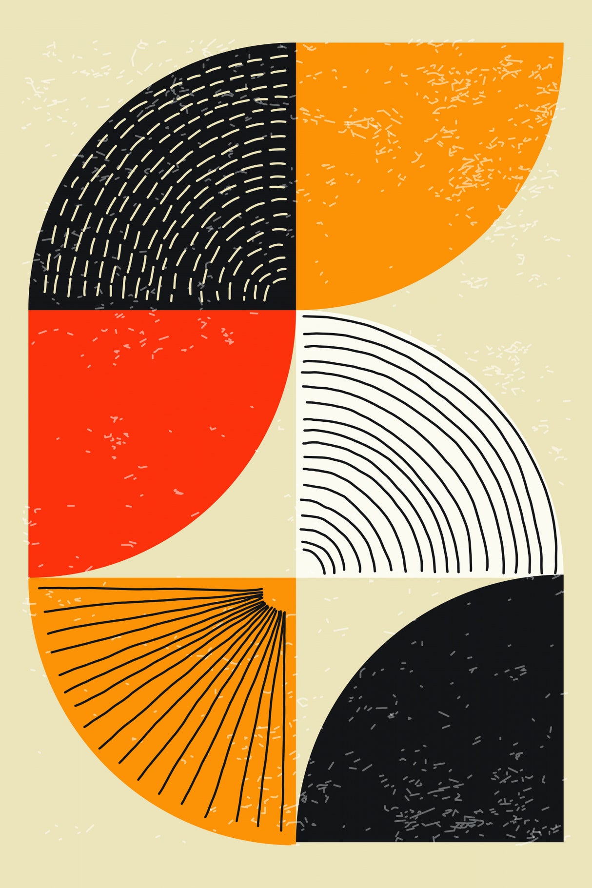 Minimal Abstract Shapes Series #4 Poster och Canvastavla