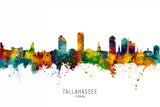 Tallahassee Florida Skyline Poster och Canvastavla