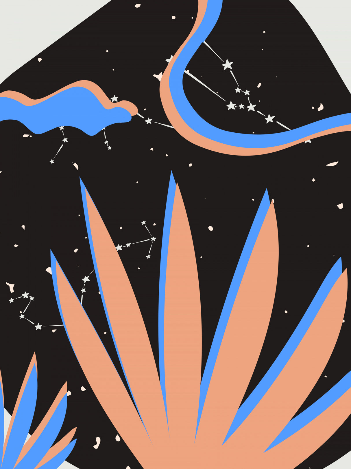 Plant and Astrology Poster och Canvastavla