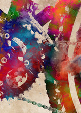 Cycling sport art 18 Poster och Canvastavla