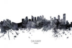 Calgary Canada Skyline Poster och Canvastavla