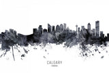Calgary Canada Skyline Poster och Canvastavla