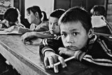 Children of school on the water. Poster och Canvastavla