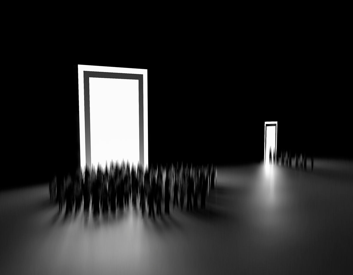 Which Door Do You Choose? Poster och Canvastavla
