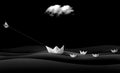Paper Boats Poster och Canvastavla