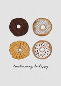 Donut Worry Be Happy Poster och Canvastavla