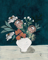Moody Floral 1  Erum Khalili.png Vas och keramikposter