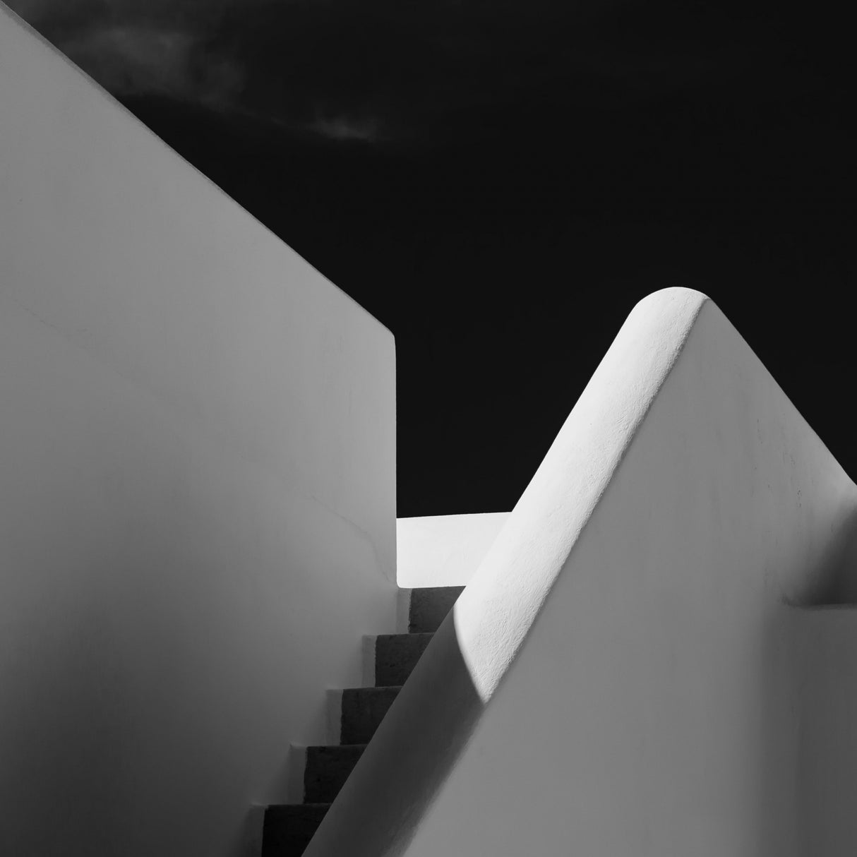 staircase bw Poster och Canvastavla