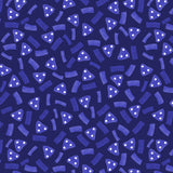 Geometric Marks Navy Blue On Navy Poster och Canvastavla