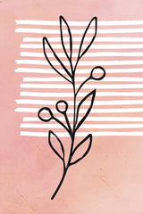 Plant Pink Poster och Canvastavla