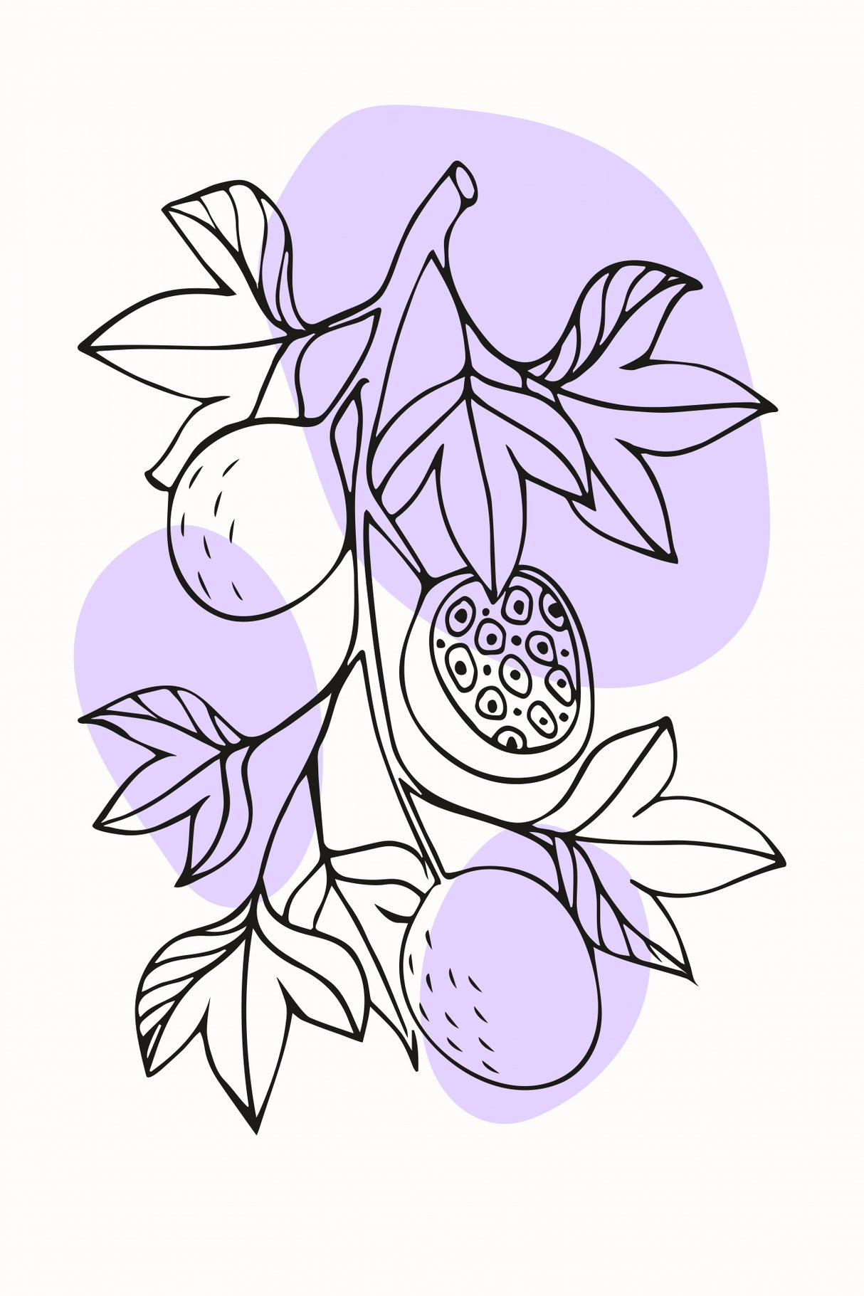 Boho Fruits #1 Poster och Canvastavla