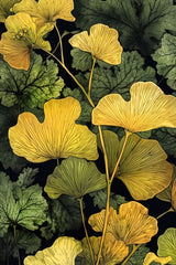 Ginko Biloba leaves 15 Poster och Canvastavla