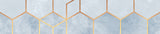 Soft Blue Hexagons Poster och Canvastavla
